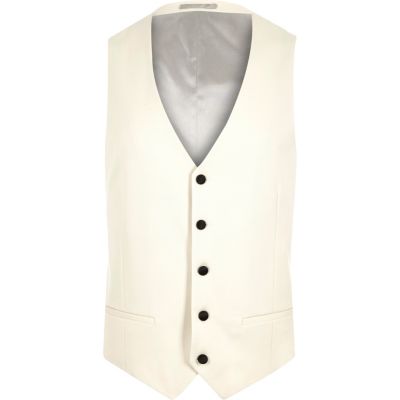 White suit waistcoat